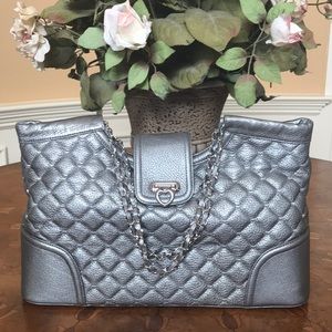 LOVCAT Paris Silver Quilted Bag.